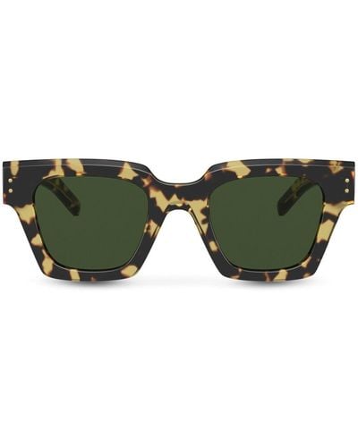 Dolce & Gabbana Corallo Square-frame Sunglasses - Green
