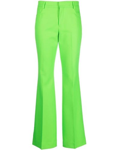 Ami Paris Straight-leg Tailored Pants - Green