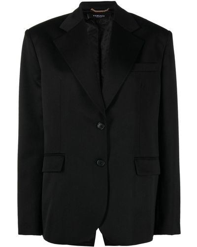 Versace ヴェルサーチェ シングルジャケット - ブラック