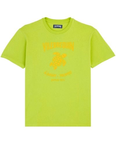 Vilebrequin Logo-print Cotton T-shirt - Yellow