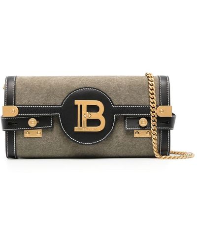 Balmain B-buzz 23 クラッチバッグ - グレー