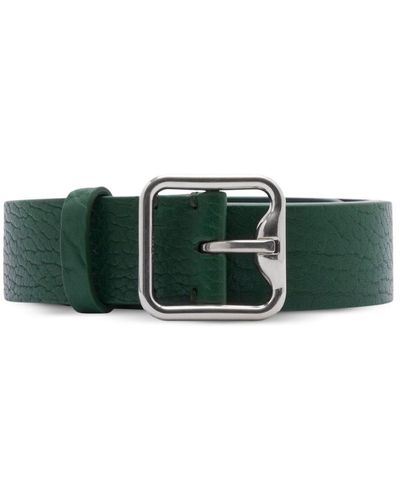 Burberry Ceinture en cuir à boucle - Vert