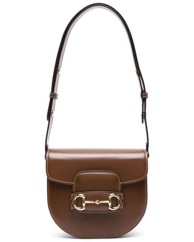Gucci Mini Horsebit 1955 Shoulder Bag - Brown