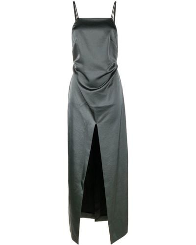 Ambush Slit Fluid Maxi Dress - Gray
