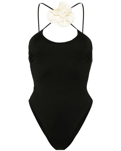 LaRevêche Faux-flower Swimsuit - Black
