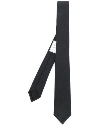 Thom Browne Super 120s Twill Necktie - Nero
