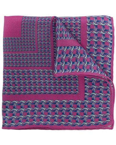 Lanvin Chain-print Silk Scarf - Pink