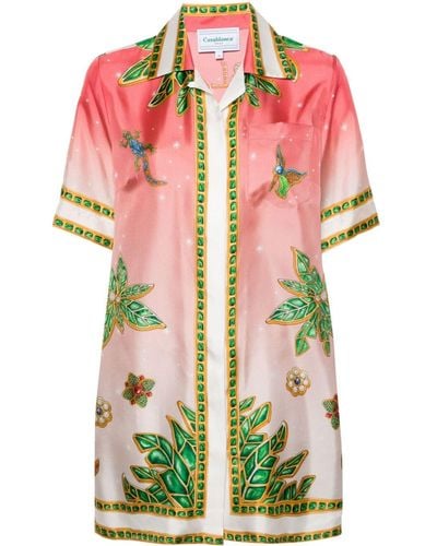 Casablancabrand Joyaux D'afrique Silk Shirt - Pink