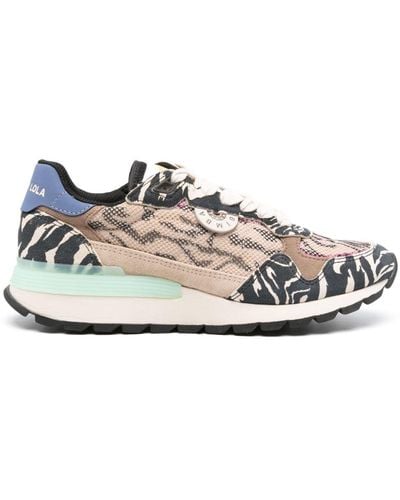 Bimba Y Lola Chimo Sneakers Met Tijgerprint - Wit