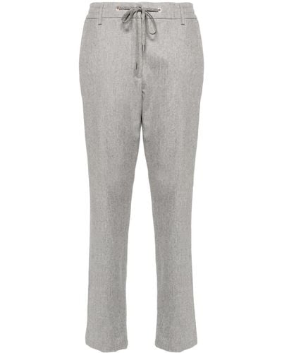 Eleventy Drawstring-fastening Pants - Gray