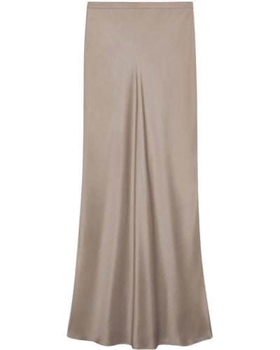 Anine Bing Bar Silk Maxi Skirt Clothing - Brown