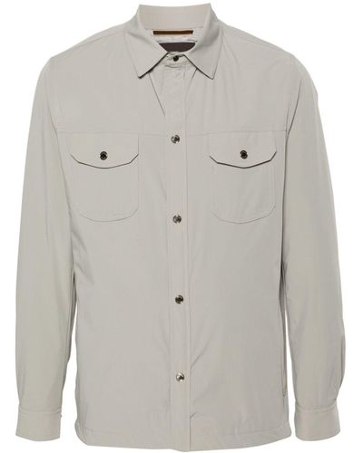 Moorer Atlas-kn Shirt Jacket - Grey
