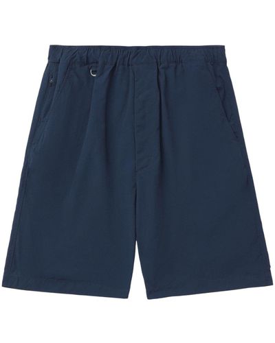 Chocoolate Elasticated-waist Slim Shorts - Blue