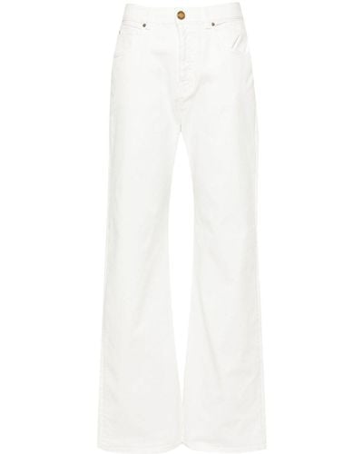 Pinko Weite Wanda High-Waist-Jeans - Weiß