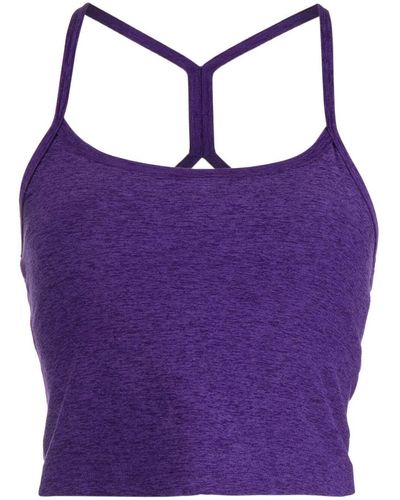 Beyond Yoga Lost Your Mind Cropped Top - Purple