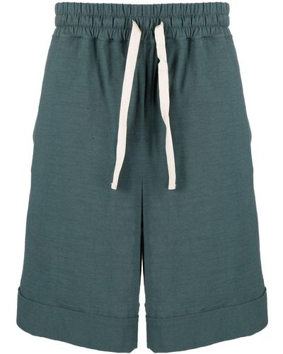 Jil Sander Bermudas con cordones en la cinturilla - Verde