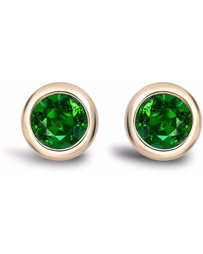 Pragnell 18kt Yellow Gold Sundance Emerald Earrings - Green