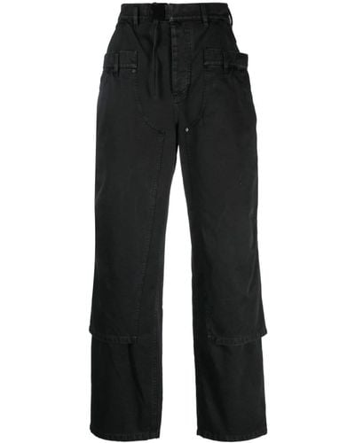 032c Double Shift Cotton Utility Trousers - Black