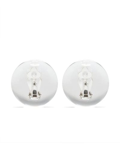 Monies Zirel Clip-on Earrings - White
