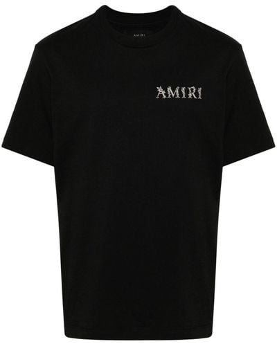 Amiri T-shirt Ma Baroque Logo - Black