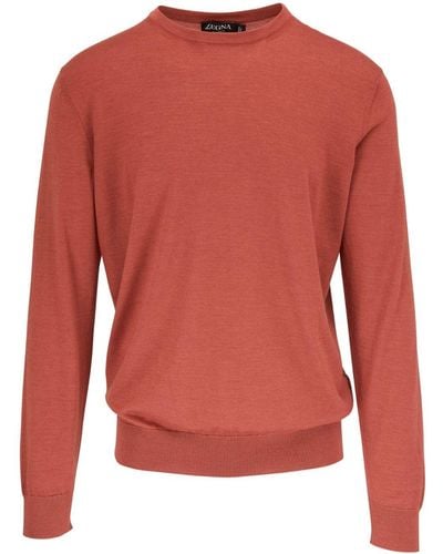 Zegna Round-neck Sweater - Red