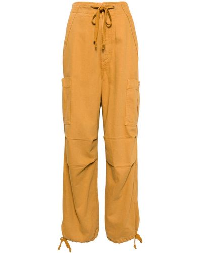 Mother Snacks! The Munchie Nerdy Wide-leg Trousers - Yellow