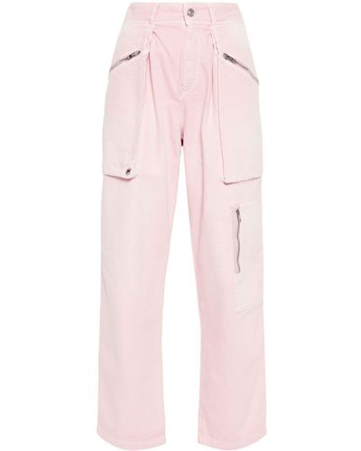 Isabel Marant Juliette Tapered-leg Trousers - Pink