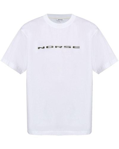 Norse Projects T-Shirt mit Logo-Print - Weiß