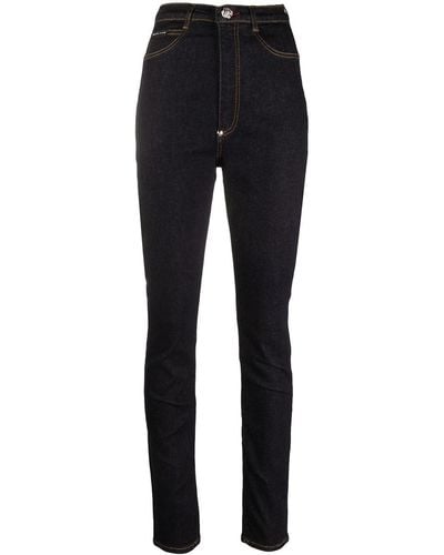 Philipp Plein Super High Waist Jeans - Blue