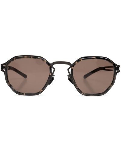 Mykita Gia Geometric-frame Sunglasses - Brown