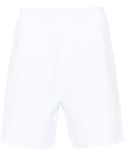 DSquared² Short de sport en coton à logo imprimé - Blanc