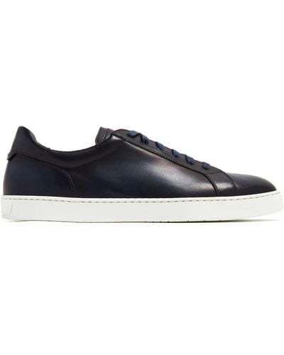 Magnanni Costa Lo Ombré-effect Leather Trainers - Blue