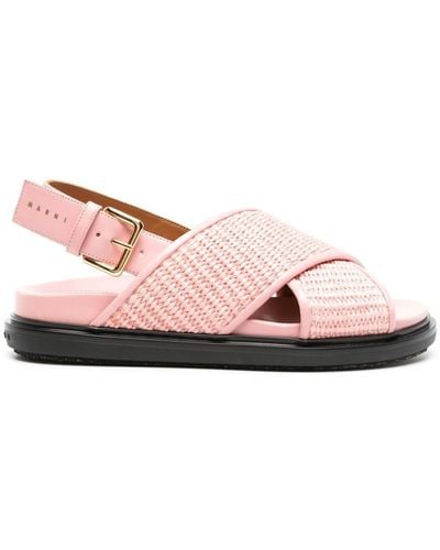 Marni Fussbett Slingback Sandals - Pink