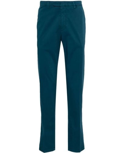 Boglioli Pantalon chino à plis marqués - Bleu