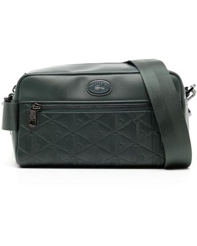 Lacoste Embossed Monogram-pattern Leather Bag - Green