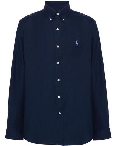 Polo Ralph Lauren Chemise en coton à motif Polo Pony - Bleu