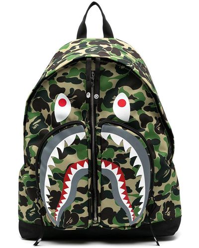 A Bathing Ape Monster Backpack - Green