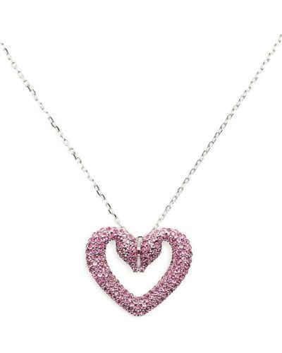 Swarovski Una Heart-charm Necklace - Roze