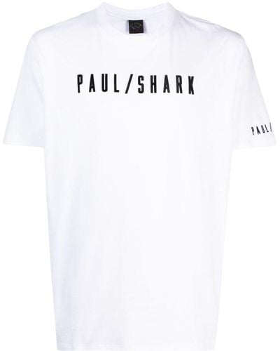 Paul & Shark Camiseta con logo estampado - Blanco
