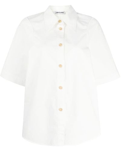 Low Classic Pointed-collar Cotton Shirt - White