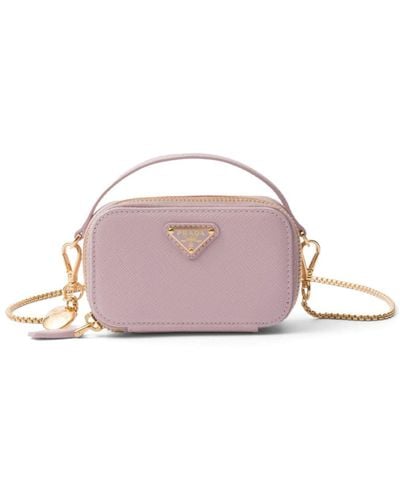 Prada Saffiano Leather Mini Bag - Pink