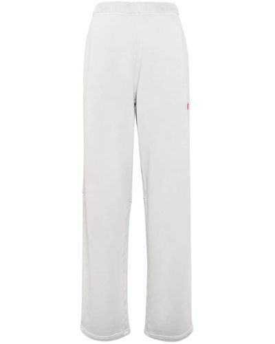 Alexander Wang Logo-print Cotton Track Trousers - White