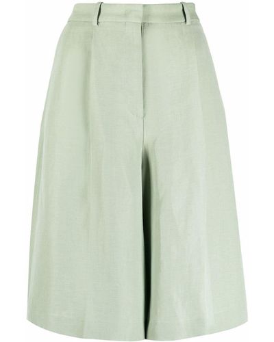 Fabiana Filippi pleated wool-blend shorts - Neutrals