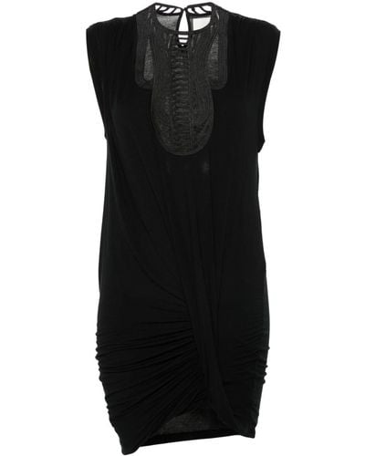 Isabel Marant Zelmira Macramé-detail Dress - Black