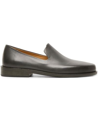 Marsèll Round-toe Leather Loafers - Grey