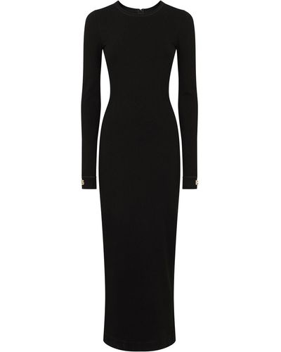Dolce & Gabbana ストレッチジャージードレス - ブラック