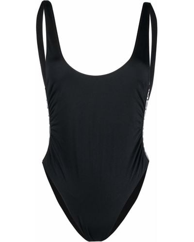 Stella McCartney Logo Tape Swimsuit - Black