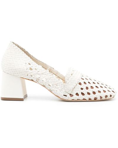 Sarah Chofakian Normandie White Court Shoes - Multicolour
