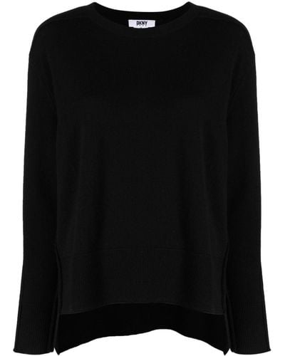 DKNY Pull en laine à manches longues - Noir