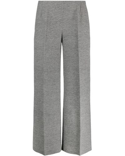 Totême Cropped Wide-leg Pants - Grey